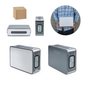 Caixa de Som Personalizada ABS SP97440 Sustentável Bluetooth Brindes Personalizados