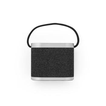 Caixa de Som Personalizada Bambu e Poliéster Sustentável SP97183 Brinde Personalizado