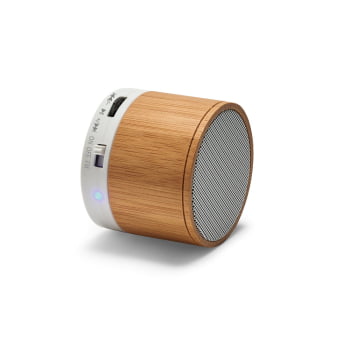 Caixa de Som Personalizada Bambu SP57256 Sustentável Bluetooth Brindes Personalizados