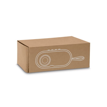 Caixa de Som Personalizada Bambu SP97095 Sustentável Bluetooth Brindes Personalizados
