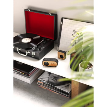 Caixa de Som Personalizada Bambu SP97095 Sustentável Bluetooth Brindes Personalizados