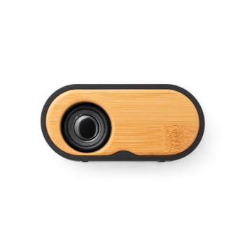 Caixa de Som Personalizada Bambu SP97095 Sustentável Bluetooth Brindes Personalizados