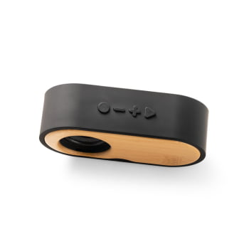 Caixa de Som Personalizada Bambu SP97095 Sustentável Bluetooth Brindes Personalizados
