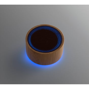 Caixa de Som Personalizada Bambu SP97125 Sustentável Bluetooth Brindes Personalizados