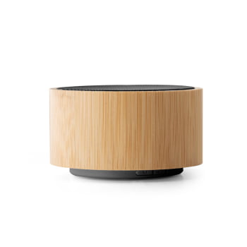 Caixa de Som Personalizada Bambu SP97125 Sustentável Bluetooth Brindes Personalizados