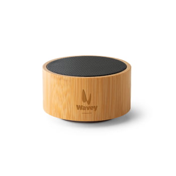 Caixa de Som Personalizada Bambu SP97125 Sustentável Bluetooth Brindes Personalizados