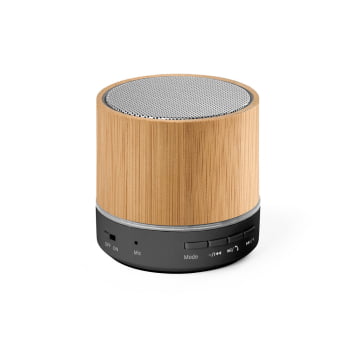 Caixa de Som Personalizada Bambu SP97441 Sustentável Bluetooth Brinde Personalizado