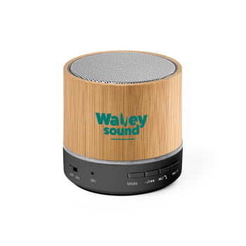 Caixa de Som Personalizada Bambu SP97441 Sustentável Bluetooth Brinde Personalizado
