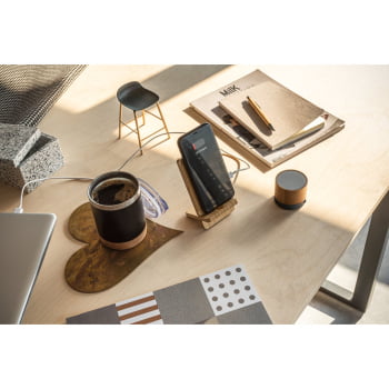 Caixa de Som Personalizada Bambu SP97441 Sustentável Bluetooth Brinde Personalizado