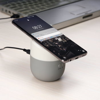 Caixa de Som Personalizada Bluetooth Carregador Por Indução X04366 Brinde Personalizado