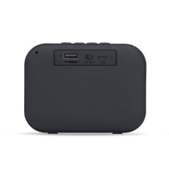 Caixa de Som Personalizada Emborrachado Bluetooth X02070 Brindes Personalizados