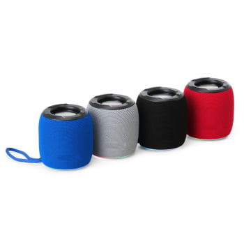 Caixa de Som Personalizada Emborrachado Bluetooth X08003 Brinde Personalizado