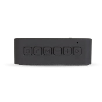 Caixa de Som Personalizada Emborrachado Com Relógio X02071 Brinde Personalizado