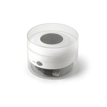 Caixa de Som Personalizada Emborrachado Com Ventosa SP97328 Bluetooth à prova de água  Brinde Personalizado