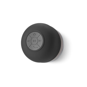 Caixa de Som Personalizada Emborrachado Com Ventosa SP97328 Bluetooth à prova de água  Brinde Personalizado