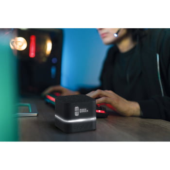 Caixa de Som Personalizada Emborrachado SP57255 LED Bluetooth Brinde Personalizado