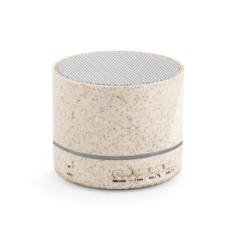 Caixa de Som Personalizada Fibra de Palha de Trigo SP57930 Sustentável Bluetooth Brinde Personalizado