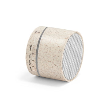 Caixa de Som Personalizada Fibra de Palha de Trigo SP57930 Sustentável Bluetooth Brinde Personalizado