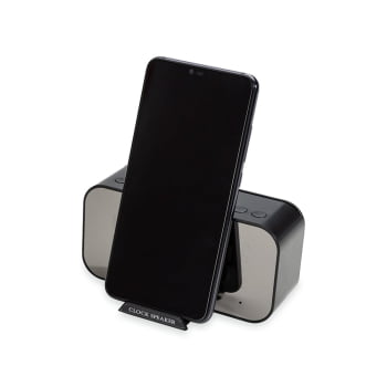 Caixa de Som Personalizada Multimídia Com Relógio X03019 Brindes Personalizados