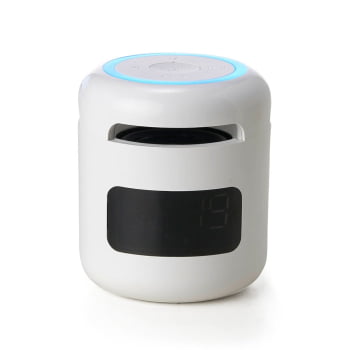 Caixa de Som Personalizada Multimídia Com Relógio X04064 Brinde Personalizado
