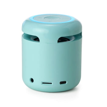 Caixa de Som Personalizada Multimídia Com Relógio X04064 Brinde Personalizado
