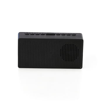 Caixa de Som Personalizada Multimídia Com Relógio X04065 Brindes Personalizados