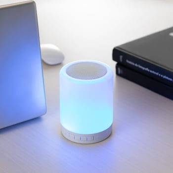 Caixa de Som Personalizada Multimídia Luminária X04067 Brinde Personalizado