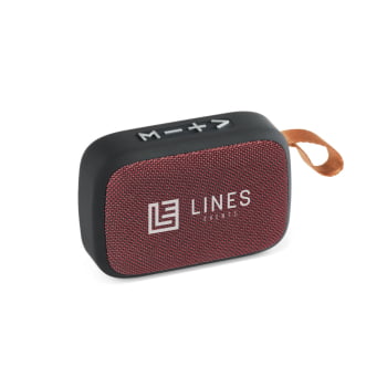Caixa de Som Personalizada Poliéster Emborrachado SP57395 Bluetooth Brindes Personalizados