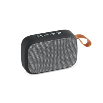 Caixa de Som Personalizada Poliéster Emborrachado SP57395 Bluetooth Brindes Personalizados