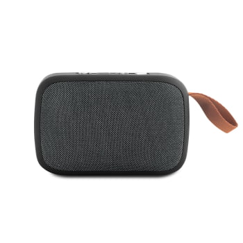 Caixa de Som Personalizada Poliéster Emborrachado SP57395 Bluetooth Brindes Personalizados