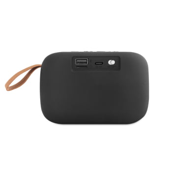 Caixa de Som Personalizada Poliéster Emborrachado SP57395 Bluetooth Brindes Personalizados