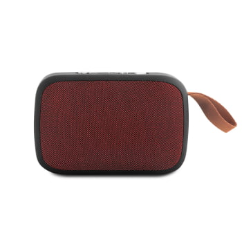 Caixa de Som Personalizada Poliéster Emborrachado SP57395 Bluetooth Brindes Personalizados