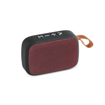 Caixa de Som Personalizada Poliéster Emborrachado SP57395 Bluetooth Brindes Personalizados