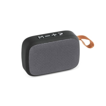 Caixa de Som Personalizada Poliéster Emborrachado SP57395 Bluetooth Brindes Personalizados