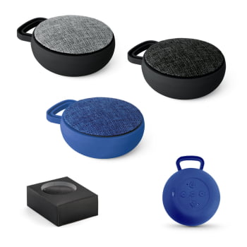 Caixa de Som Personalizada Poliéster SP57385 Bluetooth Brinde Personalizado