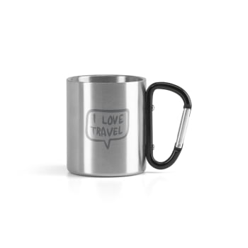 Caneca Personalizada Aço Inox 230 ML SP94614 Brinde Personalizado