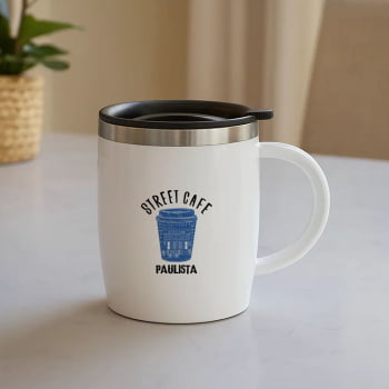Caneca Personalizada Aço Inox 400 ML SMIC-00500 Brindes Personalizados