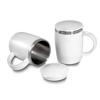 Caneca Personalizada Plástica 400 ML ASICA0150 Brinde Personalizado