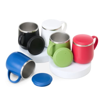 Caneca Personalizada Plástico 370 ML X18761 Brindes Personalizados