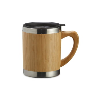 Caneca Sustentável Personalizada Bambu 300 ML X03099 Brindes Personalizados