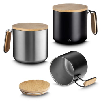 Caneca Térmica Personalizada Aço Inox 380 ML ASICA9400 Brindes Personalizados