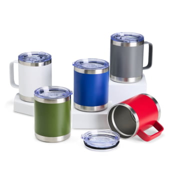 Caneca Térmica Personalizada Inox 390 ML X06061 Brinde Personalizado