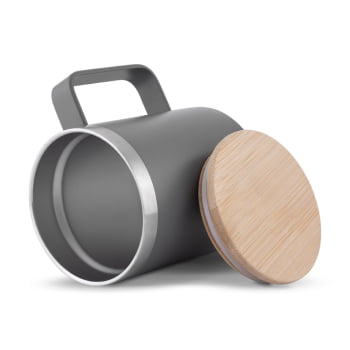 Caneca Térmica Personalizada Inox 400ml ASICA9530 Brinde Personalizado