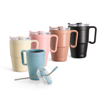 Caneca Térmica Personalizada Inox 600 ML X18968 Brindes Personalizados
