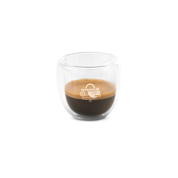 Conjunto Café Personalizado Vidro Isotérmico 75 ML SP93873 Brinde Personalizado