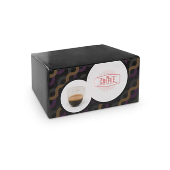 Conjunto Café Personalizado Vidro Isotérmico 75 ML SP93873 Brinde Personalizado