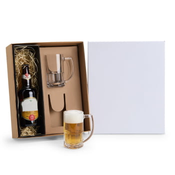 Jogo de Canecas Personalizada Vidro 340 ML SMVI-18342-BCO Brinde Personalizado
