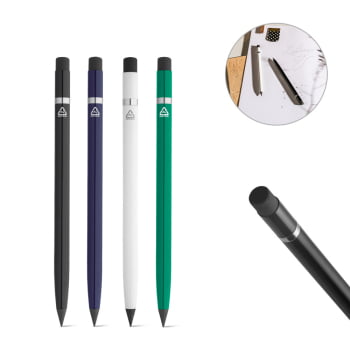 Caneta Personalizada Alumínio Sem Tinta SP91696 Brindes Personalizados