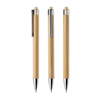 Caneta Personalizada Bambu ASICB2270 Brinde Personalizado