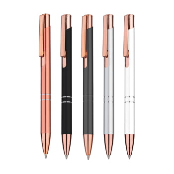 Caneta Personalizada Metalica ASICM3890DO Brinde Personalizado